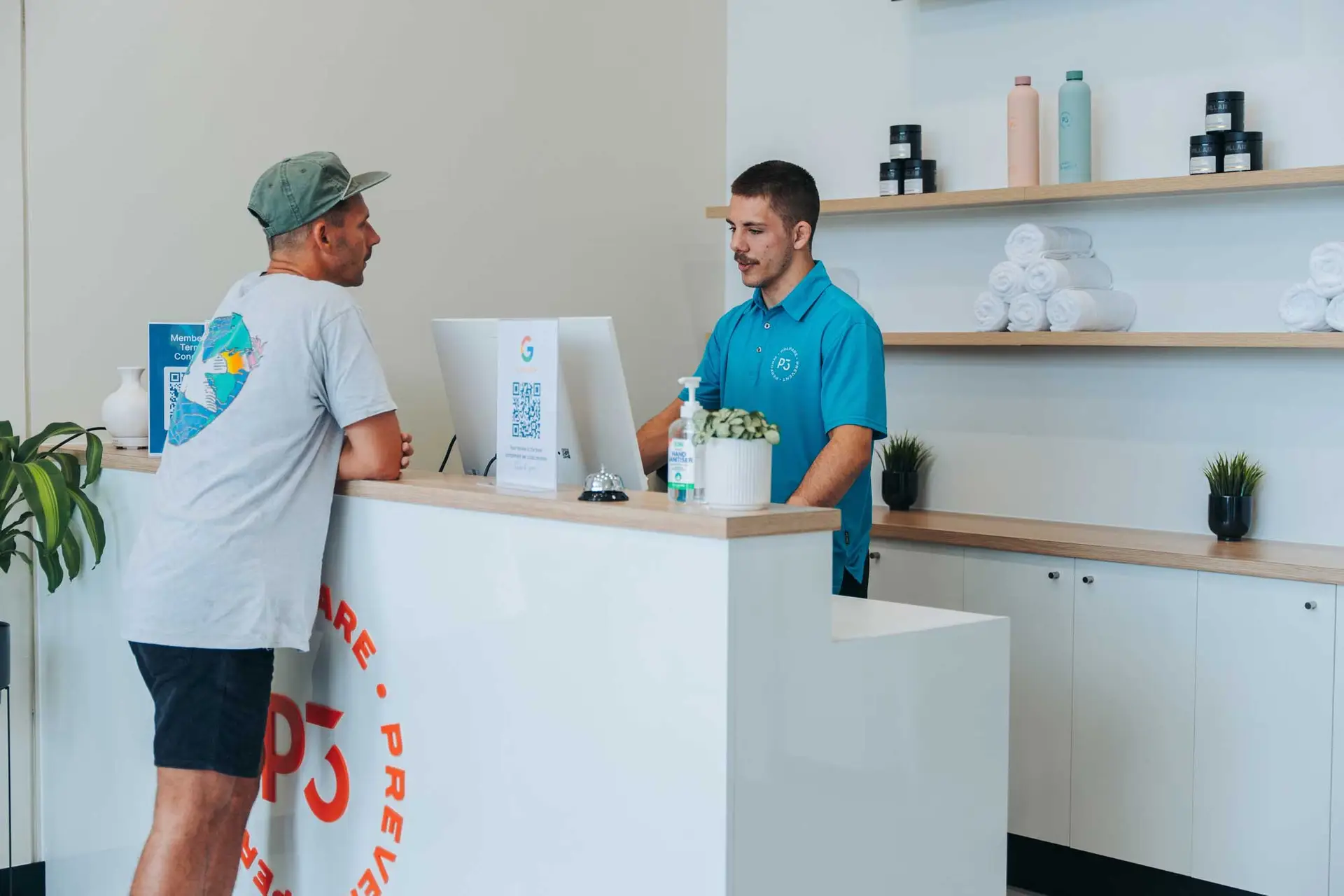 Front desk of P3 Recovery Centre