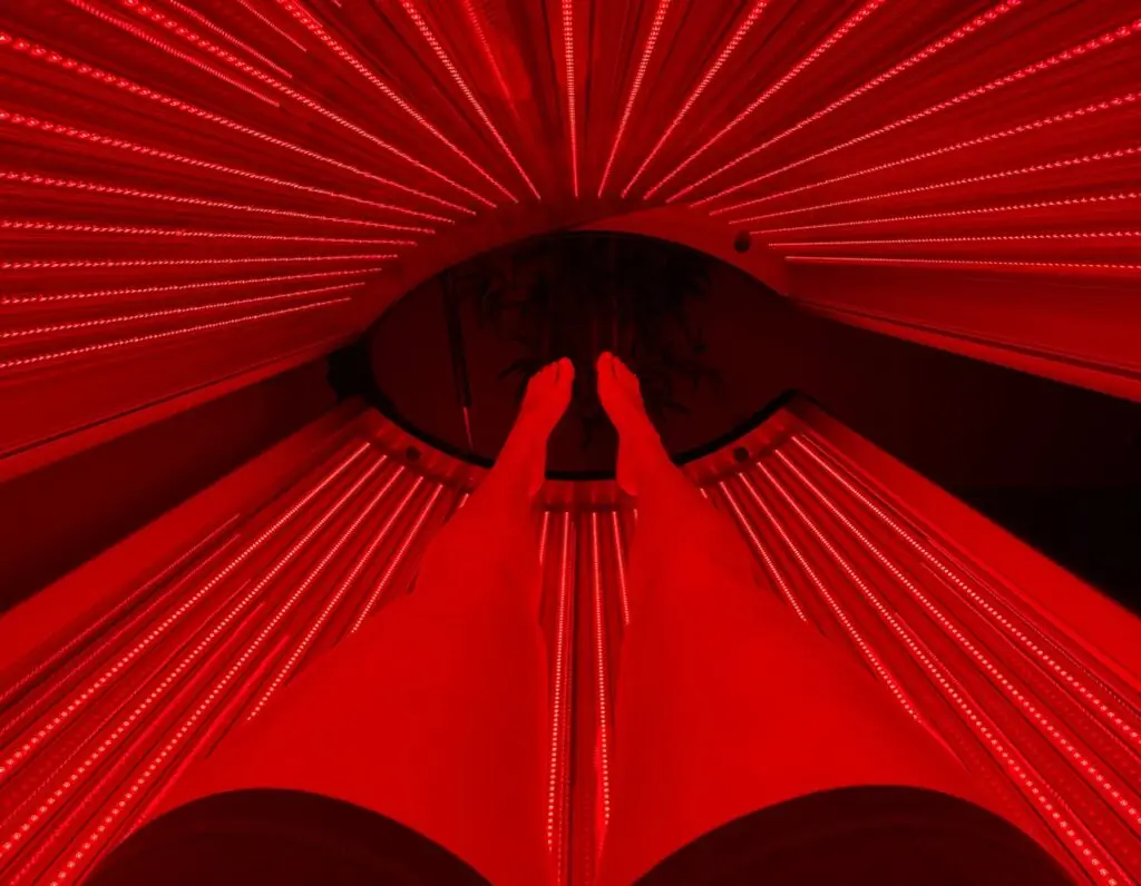 Red Light Therapy bed legs