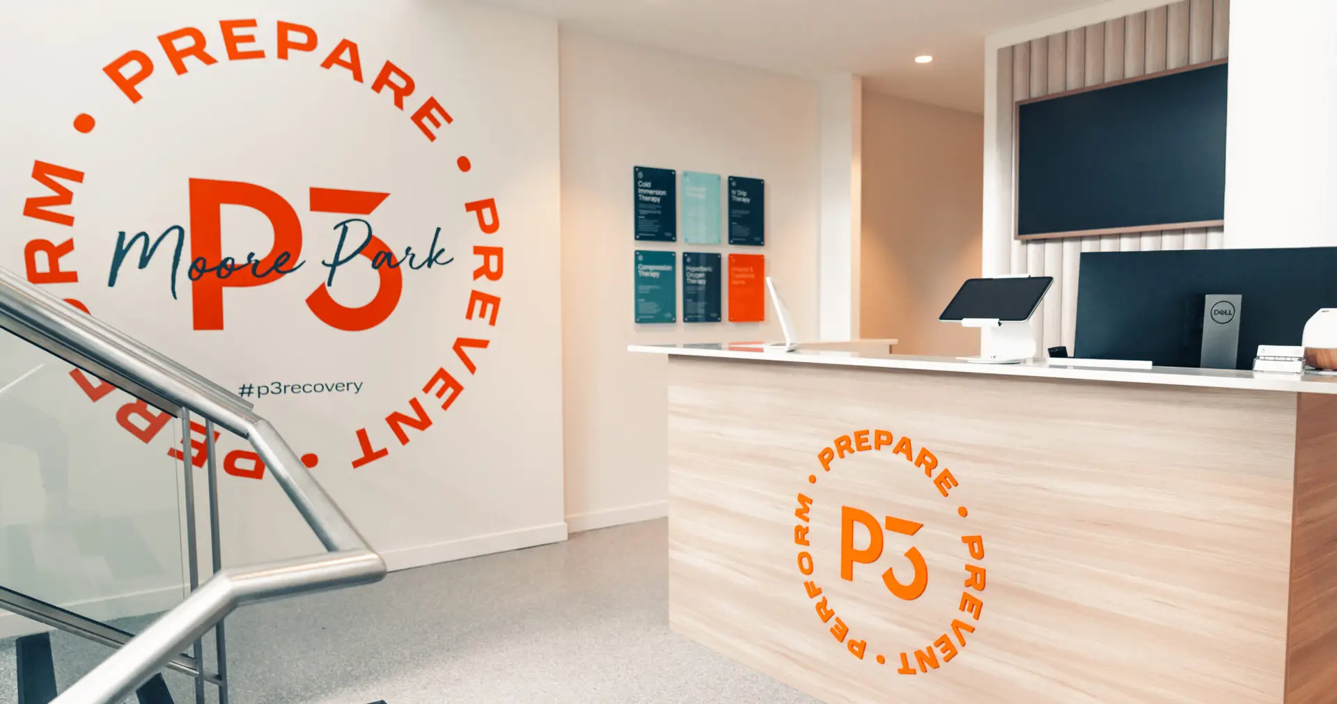 P3 Moore Park reception desk with no people