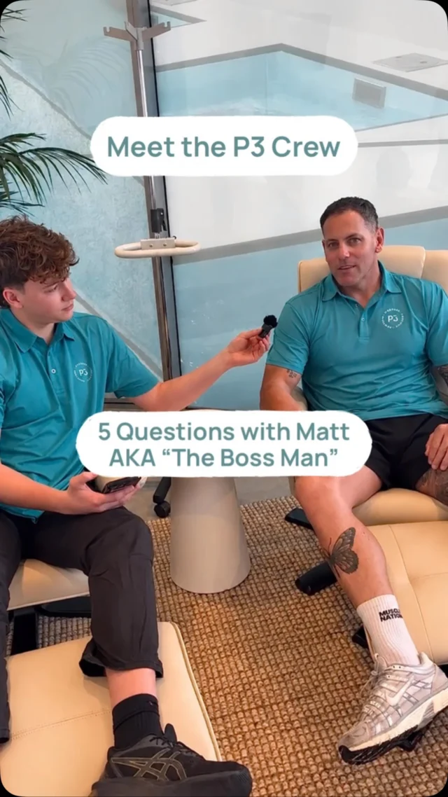MEET THE P3 CREW.
This time we’re sitting down with Matt, aka “The Boss Man”.

Find out what inspired Matt to open P3 Recovery, where the idea came from and what he wanted to create for the local community.

Meet Matt, The Boss Man behind P3 Recovery.

#meettheteam #p3