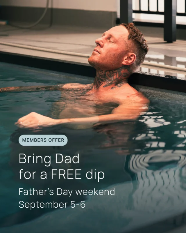 Dad deserves a cold one… and a hot one.

This Father’s Day, bring your dad along for FREE contrast pool access.
Treat Dad to some well-deserved recovery, relaxation and quality time together.
Bring Dad for free.
Hot and cold contrast pools.
The perfect Father’s Day experience.
Because nothing says “Thanks, Dad” like putting him through the cold plunge 🧊

#p3recovery #p3portmelbourne