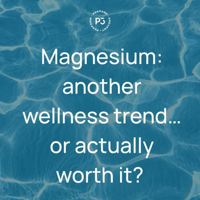 Magnesium does more than you think...

Muscle function. Energy. Recovery. And that’s just the start. Swipe to see why magnesium deserves a spot in the conversation 👉

Magnesium available in-store at P3 Recovery.

#P3Recovery #Magnesium #Recovery #Wellness