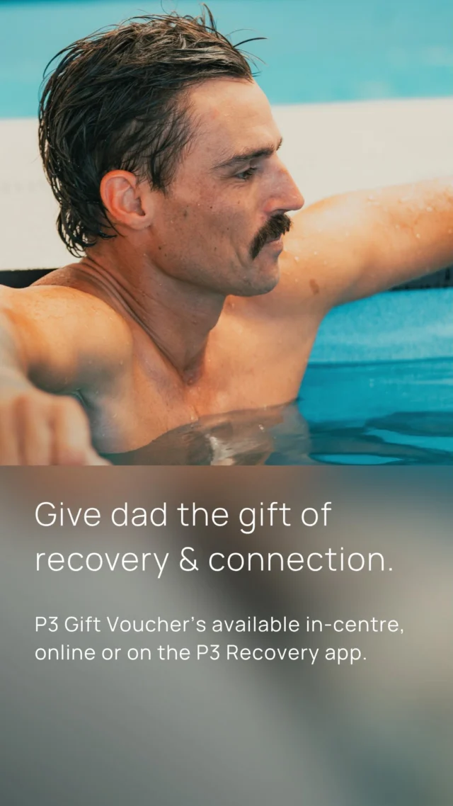 This Father’s Day, recovery is on us 💙
Bring Dad along for FREE this weekend at P3 Recovery Ashmore and give him the ultimate reset. 🙌

Enjoy our contrast magnesium pools together, unwind, recover and spend some quality time with Dad.

Because he deserves to be looked after too 👏