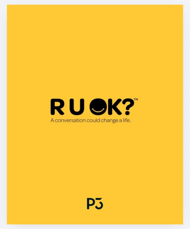 Today is R U OK? Day- and at P3 Geelong we are always here to lend an ear and help you when you need it. 

Always know we are a safe space- and you can always ask us for some helpful mental health resources if you ever need it. 

Today and any day. 

#RUOKDAY2026 
@ruokanyday 
#p3geelong