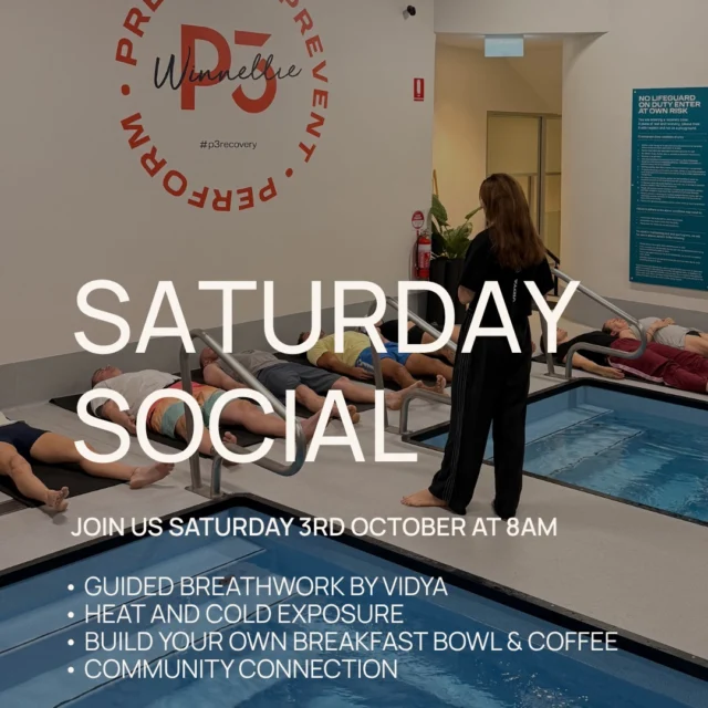 Lacking a little connection lately? Or maybe you’re just craving some time for you? 

Saturday Social is for everyone. Bring a friend, come alone, it really doesn’t matter.

We’ll start with Breathwork, take a dip through the contrast pools, then finish with breakfast bowls, coffee and plenty of time to stick around for a chat.

We want to see you there 🫶 DM us to book your spot.