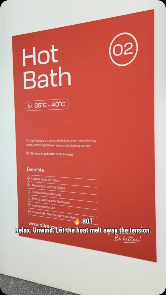📍 Wet Therapy at P3 Labrador
Different temperatures. Different sensations. One epic recovery experience.

Which temperature are you choosing first? 👇
#P3Labrador #WetTherapy #Recovery #ColdPlunge #IceBath