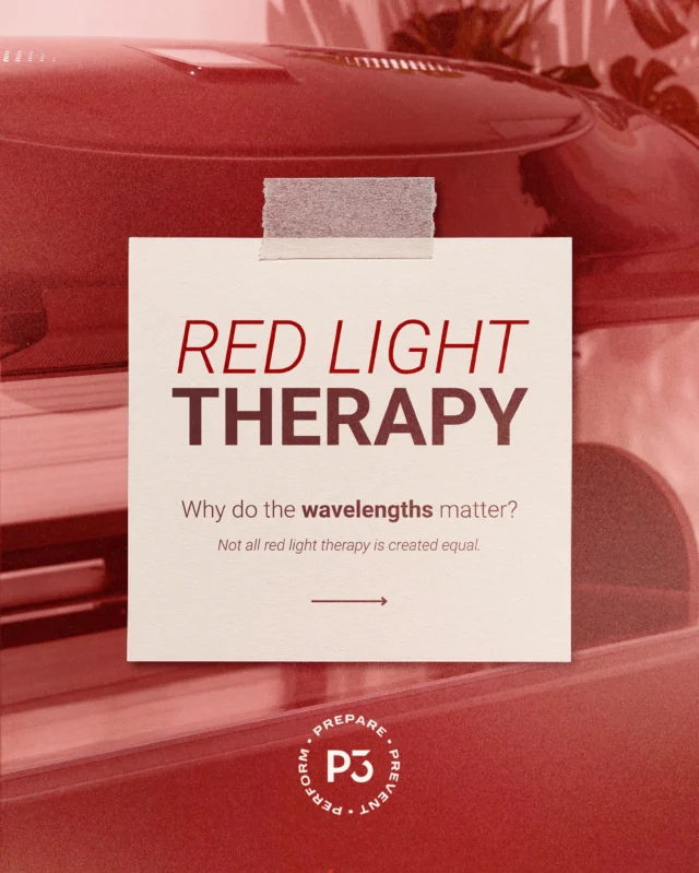 Not all red light is created equal 👀

The wavelength, power and coverage all matter when it comes to how red and near-infrared light interacts with the body.

At P3, our professional full-body system uses targeted wavelengths designed to support cellular energy, skin health, recovery and overall wellness while you literally just lie back and relax.

The right light. Delivered the right way. 🔴

Book your Red Light Therapy session at P3 Fremantle.