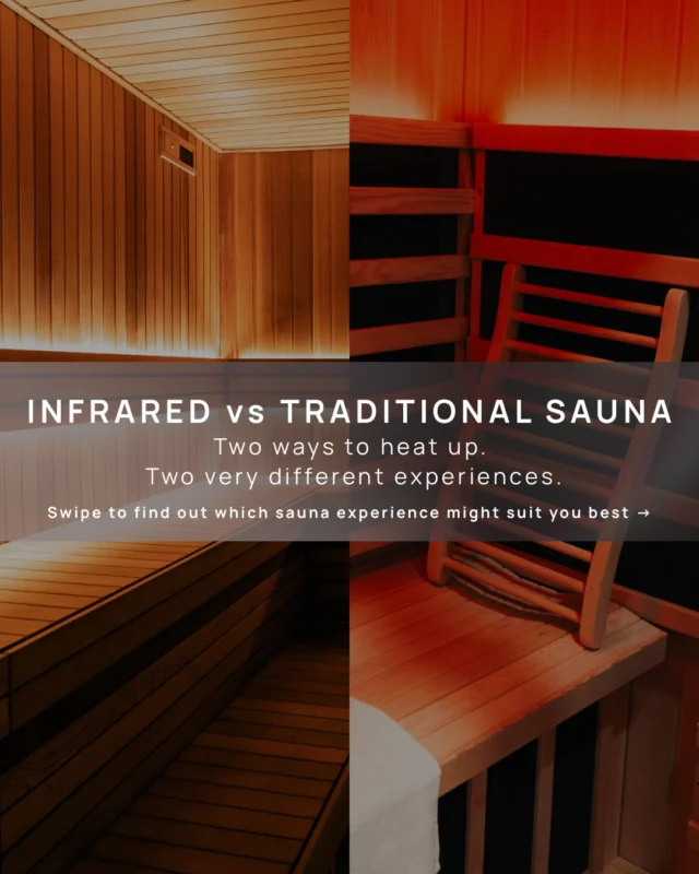 INFRARED VS TRADITIONAL SAUNA

Not sure which sauna is right for you? We’re breaking down the differences so you can find your perfect heat 🔥

Whether you’re here to recover, reset or simply switch off, there’s a sauna experience waiting for you.

Swipe to learn more ➡️

#p3recovery #recovery #bayside #sauna