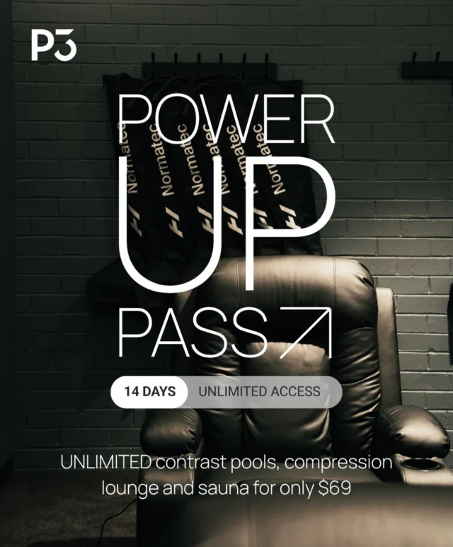 NEW INTRO OFFER NOW LIVE!! 

Hit the link in BIO and come try 14 days of UNLIMITED SAUNAS, COMPRESSION & POOLS for just $69 

#p3geelong 
#p3 
#p3recovery