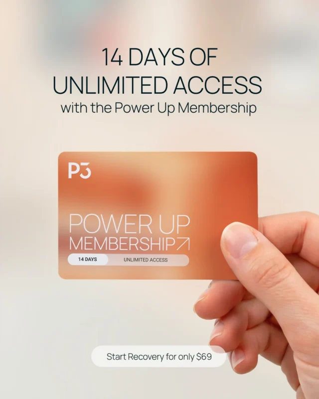 Your recovery starts now. 🔥

Get 14 days of unlimited access to our Power Up Membership for just $69.

✨ Unlimited Compression Lounge
❄️ Unlimited Contrast Pools
🔥 Unlimited Sauna

And there’s more… sign up for an Essential Membership within 7 days and get 2 weeks FREE.*

Ready to recover, reset and Power Up?

Start your recovery today. 🧡