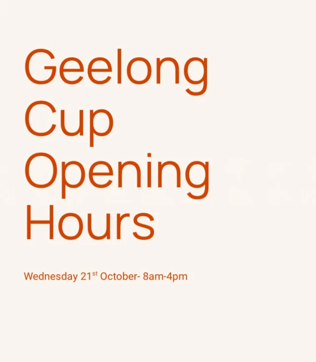 GEELONG CUP 🏇
Wednesday 21st October: we are open 8am-4pm

#p3Geelong 
#p3 
#p3recovery
