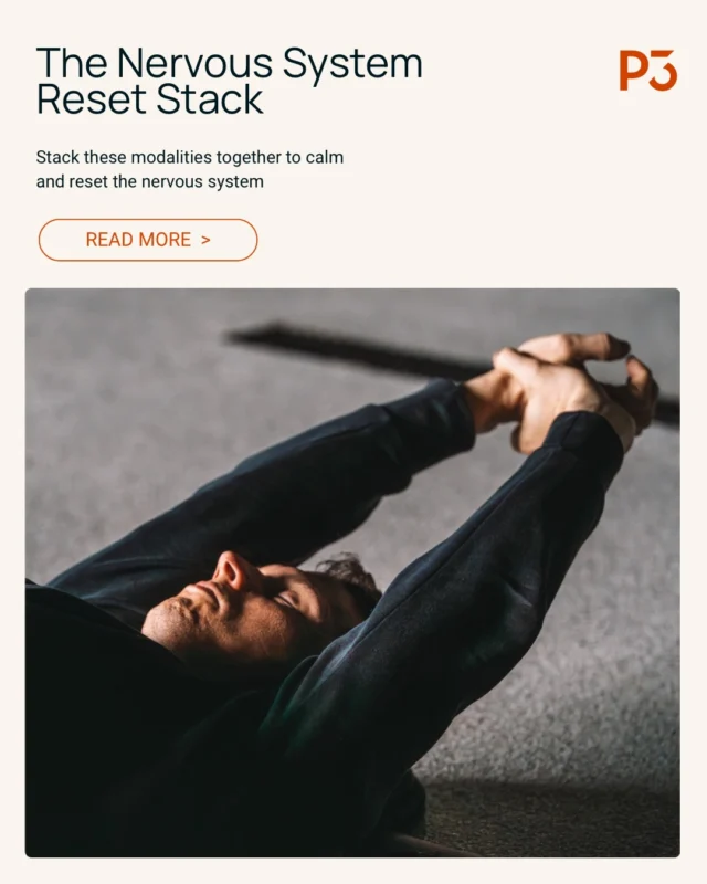 The nervous system reset stack- key modalities to calm the nervous system to help with everyday life 🧘‍♂️

Add these to your weekly routine for overall wellness! 

Try us now- 14 days for $69 POWER UP PASS now on!

#p3 
#p3geelong 
#p3recovery